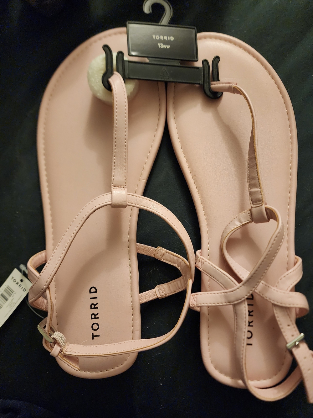 torrid Blush Pink T-Strap Flat Sandals